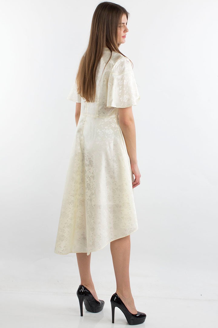 Фото товара 20168, платье цвета слоновая кость